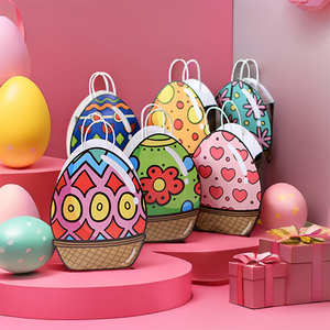 Sacchetti Regalo a Forma <span class=keywords><strong>di</strong></span> Uovo <span class=keywords><strong>di</strong></span> <span class=keywords><strong>Pasqua</strong></span> Personalizzati, Decorazioni Festive per la Casa, Sacchetti per Caccia alle Uova e Caramelle per Feste - Product Image 1