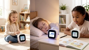 Reloj Despertador con IA y Pantalla a Color de 2.4 Pulgadas, Batería Recargable de 1800mAh, de Plástico, para Edades de 8 a 13 Años - Product Image 3