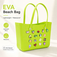 Bolsa de Playa Eva Impermeable, Bolsa de Mano Grande y Ligera para Mujer, Ideal para Piscina, Viajes y Compras