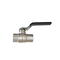 Robinet à bille en laiton manuel pour eau, ODM/OEM, 1/2 pouce, température moyenne, petites vannes forgées, poignée en fer