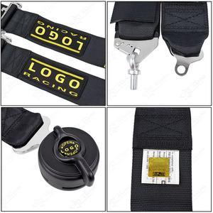 Alta calidad negro rojo <span class=keywords><strong>azul</strong></span> 3 pulgadas Racing Drift Snap-On arnés cinturón <span class=keywords><strong>de</strong></span> <span class=keywords><strong>seguridad</strong></span> 4 puntos 3 pulgadas cinturón <span class=keywords><strong>de</strong></span> <span class=keywords><strong>seguridad</strong></span> para SCHROTH - Product Image 5