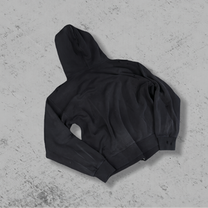 Sweat à capuche oversize pour homme avec logo personnalisé, style délavé, avec fermeture éclair, sweat à capuche délavé à l'acide pour homme - Product Image 3