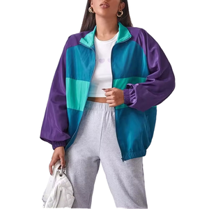Chaqueta Bomber Deportiva con Estampado de Primavera y Parches, Chaqueta Varsity Ligera con Cierre de Cremallera Personalizada para Mujer, Venta al Por Mayor - Product Image 1