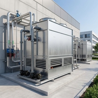 Tour de Refroidissement à Flux Croisé Combiné à Prix d'Usine, Haute Efficacité, Économie d'Énergie, Moteur et Pompe à Faible Bruit