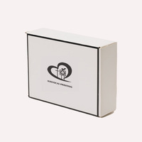 Boîte en carton ondulé pliable en papier kraft biodégradable avec logo personnalisé et laminage mat