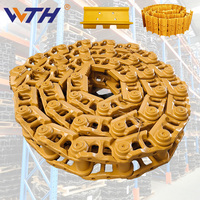 Chaîne de chenilles pour bulldozer Komatsu D31 D50 D65 D85 D85Ess-2 D155 D275, Chaîne de chenilles pour bulldozer Komatsu D20 D31 D85 D155 D275