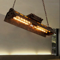 Ampoules rétro vintage et créatif en fer forgé, style américain, luminaire décoratif d'intérieur, style steampunk, idéal pour un bar ou un café