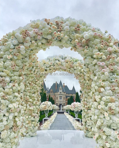 L 고급 실크 가짜 제안 결혼 결혼 장소 보도 통로 장식 인공 아치 꽃 러너 판매 - Product Image 1