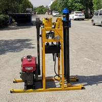 Foreuse à carottage diesel portable avec moteur, pompe et boîte de vitesses, diamètre de forage max. 60 mm, profondeur 50 m, facile à utiliser