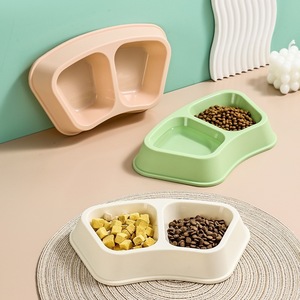 Bol double pour chat Chong Ke, en PP, anti-renversement, pour nourriture pour chats - Product Image 1