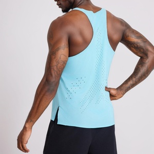 เสื้อกล้ามออกกำลังกายผู้ชาย ระบายอากาศดี เหมาะสำหรับฟิตเนส วิ่ง และสวมใส่ลำลอง ขายส่งเสื้อผ้ากีฬา - Product Image 3