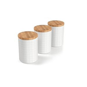 Home <b>Decoration</b> Boxs Wood Container Wooden Food Storage Use Home Christmas Luxury Custom <b>Kitchen</b> Canisters Party Gift - Product Image 1