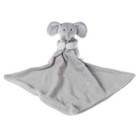Couverture de sécurité en peluche éléphant gris pour bébé fille