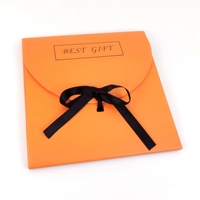 Emballage personnalisé en papier pliable recyclable avec ruban, enveloppes cadeaux, emballage pour foulard en soie, boîte d'emballage