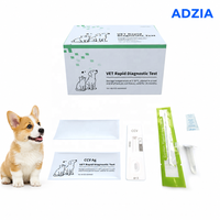 Kaset Tes Cepat Antigen Coronavirus Canine CCV Colloidal Gold Kit Diagnostik Veteriner untuk Perlengkapan Laboratorium Tes Anjing
