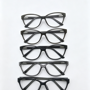 Monture de lunettes unisexe YX-8121 œil de chat en PC, monture optique tendance pour hommes et femmes, pour verres de prescription et myopie - Product Image 1