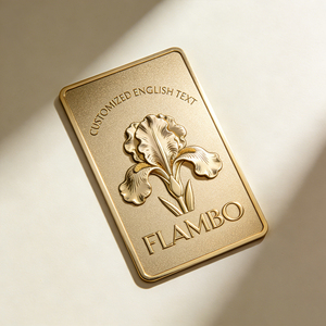 Bolsas Personalizadas con Etiqueta Metálica Decorativa, Placa Metálica Grabada con Nombre Chapada en Oro, Emblemas para Maletas - Product Image 3