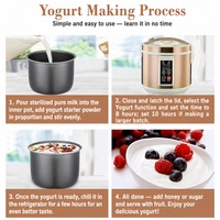 Pot de Fermentation Automatique Domestique, Grande Capacité 7,5L, pour Ail Noir, Natto, Vin de Riz Sucré, Fermenteur à Yaourt