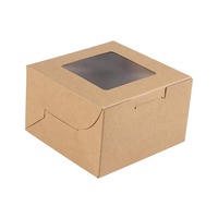 50 paquets de petites pochettes en carton de 4 pouces avec fenêtre pour biscuits, revêtement UV, lamination mate, gaufrage, matériaux recyclés, recyclables pour
