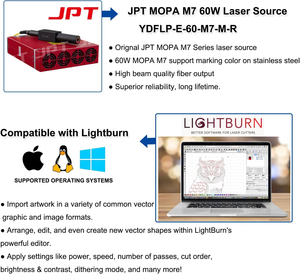 JPT M7 + 30w 50w 60W 80W 100W MOPA <span class=keywords><strong>Laser</strong></span> Marquage/gravure/<span class=keywords><strong>découpe</strong></span> Jpt Mopa <span class=keywords><strong>Laser</strong></span> Machine <span class=keywords><strong>Laser</strong></span> Gravure <span class=keywords><strong>Laser</strong></span> à Fiber - Product Image 4