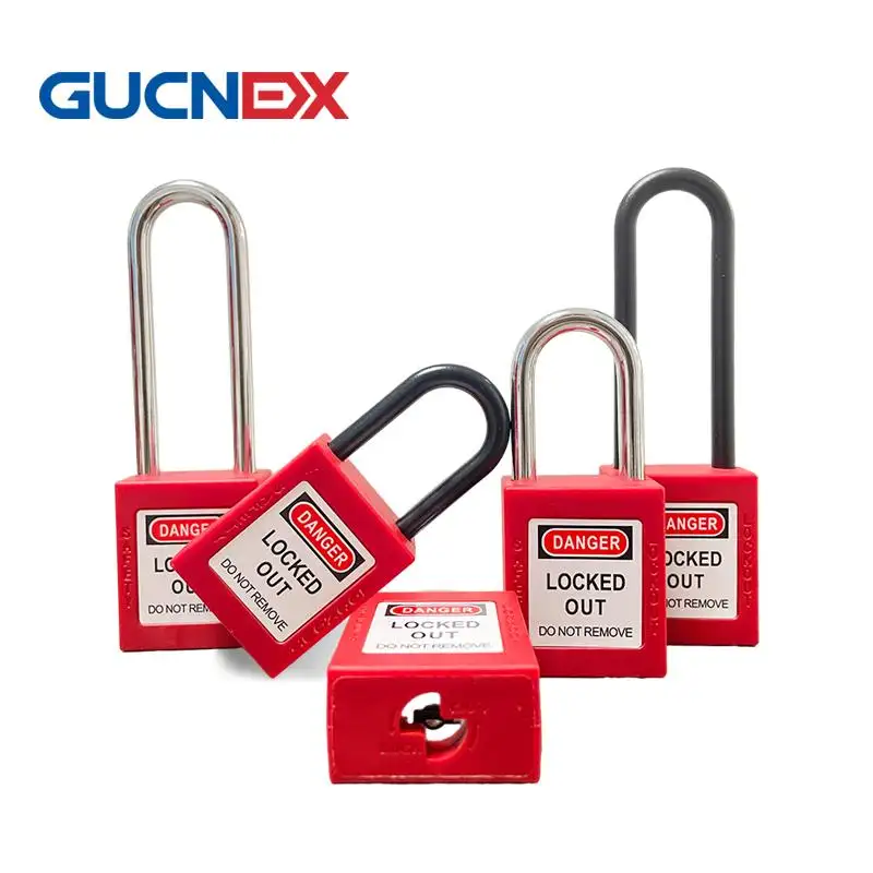 Produttore OEM in cina tagout lucchetto fissato e chiavi di blocco sicuro lucchetto di sicurezza dispositivo di lucchetto di sicurezza industriale