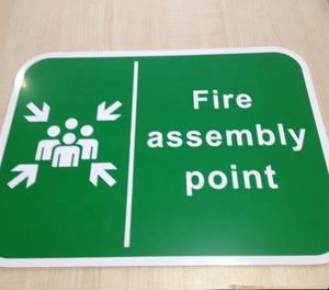 Güvenlik Accessembly nokta fotolüminesan yeşil Tabelalar - Product Image 4