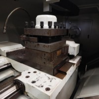 Tour CNC horizontal à un seul broche, entièrement automatique, robuste, à lit plat, haute précision, modèle Shenyang CAK50135DI, avec commande GSK 1, d'occasion