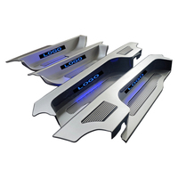 Pour Alphard Vellfire Lexus LM, seuil de porte intérieur de luxe à LED, pédale de bienvenue, lettres lumineuses creuses, série AH20 AH30AH40, style VIP