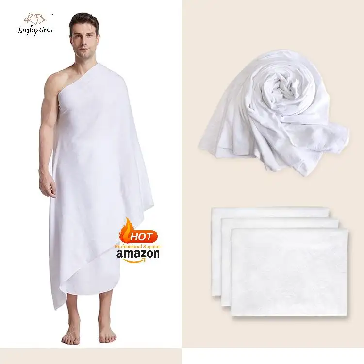Ótimo preço hajj ihram ehram toalha conjunto para venda