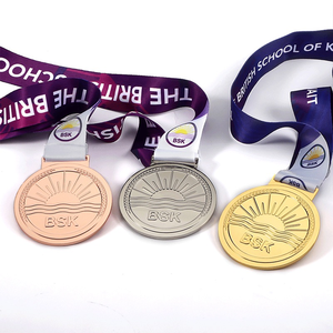 เหรียญกีฬาที่กำหนดเองสต็อกพร้อม-รางวัลโลหะสากลสำหรับการแข่งขันและมาราธอน - Product Image 5