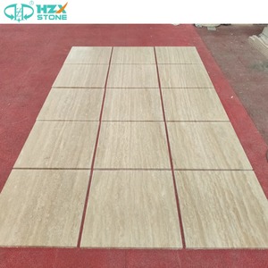 HZX <span class=keywords><strong>pierre</strong></span> <span class=keywords><strong>naturelle</strong></span> Wabi-sabi marbre travertin <span class=keywords><strong>beige</strong></span> poli pour décoration intérieure hôtel villa carrelage panneau mural - Product Image 3