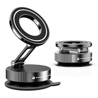 Faltbare Glas-Vakuum-Magnet-Autohalterung mit Starker 360-Grad-Drehung, Armaturenbrett-Halterung mit Starkem Magneten aus Metall