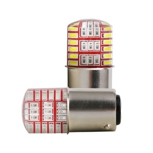 Bombillas LED para Frenos de Automóvil, Rojo, Blanco, Azul, <span class=keywords><strong>BAY15D</strong></span> P21/5W 1157, Luz Estroboscópica LED 3014, 42 LED, Luz Intermitente de Freno - Product Image 2