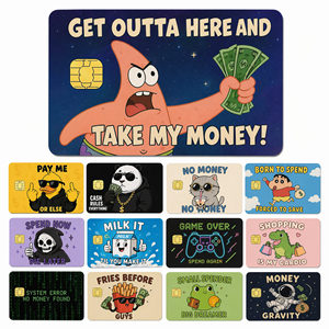 Fundas Personalizadas para Tarjetas de Débito, Antiarañazos, Sin Burbujas, Removibles, Posicionables, Adhesivo de Anime para Tarjetas de Crédito, Cubierta para Tarjetas Bancarias - Product Image 1