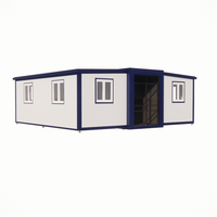 Maison préfabriquée en conteneur extensible Petite maison Maison mobile modulaire avec panneau solaire Maison pliable portable de 20 pieds