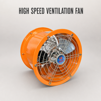 Ventilateur d'extraction axial à haute vitesse en métal de 10 pouces, ventilateur de ventilation industriel, ventilateur d'échappement industriel 300W 65dB