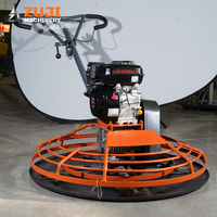 Truelle à béton à essence ZUJI ZJ90 haute puissance 5,5 CV avec moteur Lifan, 150 tr/min, profondeur de travail 8-10 cm, 900 mm