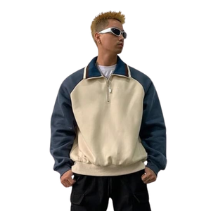 Pull en molleton à col montant coloré pour homme, chaud pour l'hiver, fabrication OEM ODM - Product Image 4