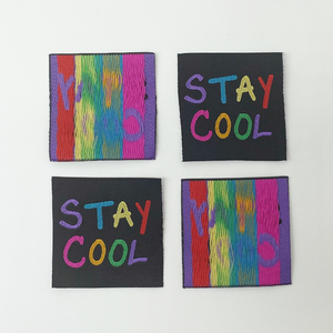 Hot bán dệt nhãn hàng may mặc nhãn nhà sản xuất quần áo vải Tag trên cổ bông làm logo nhãn cho quần áo vật nuôi - Product Image 5