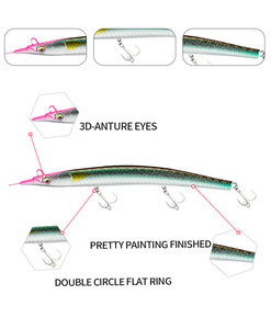 Señuelo de lápiz que se hunde, de plástico abs, duradero, para pesca en el océano y en la playa - Product Image 5