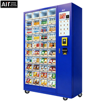 Distributeur automatique combiné 40 compartiments avec écran tactile 22 pouces, kiosque intelligent SDK pour boissons, snacks et produits de beauté