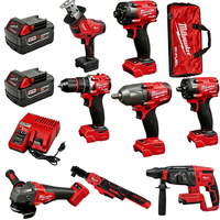 Venta Directa de Fábrica: Juego de Herramientas Eléctricas Combinadas 11 en 1 de 18V, Llave de Impacto Inalámbrica sin Escobillas, Kit de Herramientas Multifuncional de 12 Piezas