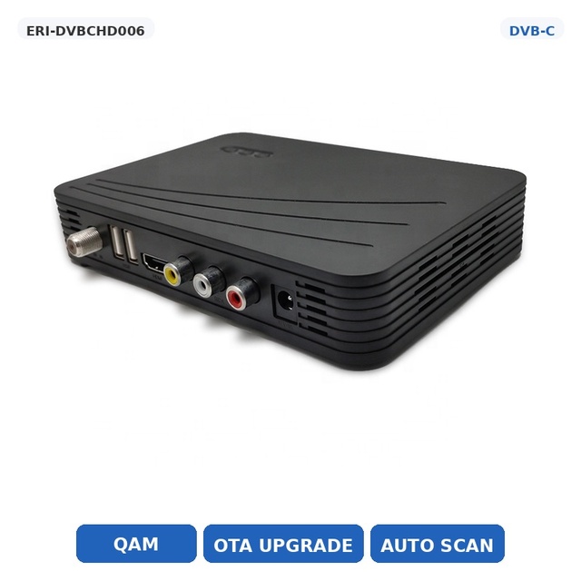 Digital Cable Decoder DVB-C CAS Ready Time Shift HD AV USB for Pay TV Operator ERI-DVBCHD006