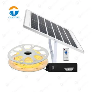 New Model Single Color 10 Meter 20 Meters 100Ft 30M Solar Cuttable Outdoor Used Strip Light Set System With Ambient Led Strips