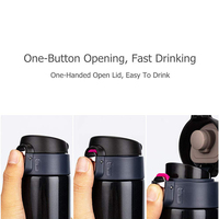 Gobelet isotherme en acier inoxydable à double paroi personnalisable de 350 ml/500 ml (sans BPA) avec couvercle à ouverture directe.