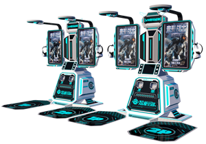 9D VR Trò chơi bắn súng độc lập giả lập súng máy cho mục đích giáo dục vật liệu nhựa và thép bền - Product Image 6