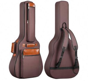 Échantillon Gratuit : Housse de Guitare 6 Poches en Tissu Oxford Imperméable avec Rembourrage Épais en Mousse de 0,5 Pouce pour Guitare Acoustique et Classique - Product Image 1