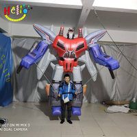 Robot Boneka Tiup Berjalan Ukuran Besar, Balon Robot Bentuk Kustom, Maskot Boneka Tiup Besar
