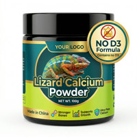 Poudre de calcium D3-Free haute pureté pour reptiles - Supplément essentiel pour la santé osseuse des lézards et des tortues - Marquage privé OEM