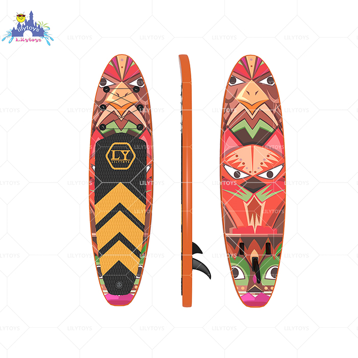 Надувная доска для серфинга DWF и PVC, водонепроницаемая и огнестойкая, с аксессуарами